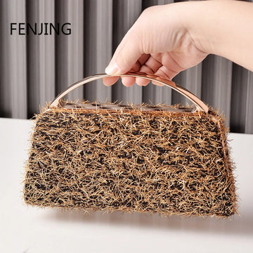 New Tassels Sequined Evening Bags Women Handbags Party Fashion Wedding Bridal Clutch Purse Luxury Chain Sling Shoulder Bags 2025