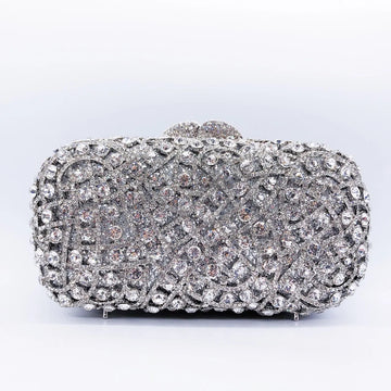Women Hollow Out Diamond Evening Bag Wedding Party Banquet Bag Crystal Clutch Bag Rhinestone Dress Bag Luxury Designer Handbags