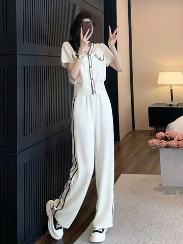 Office Ladies Trouser Wear To Work Professional Korean Style Clothes Tailor Fashion Clothing 2025 Women's Pants Two Piece Set