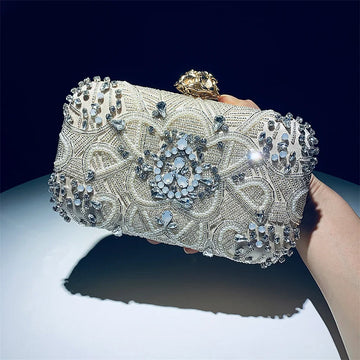 New Clutch Dinner Bag Handmade Beaded Exquisite Dress Bridal Clutch Bag Diamond Evening Bag Luxury Designer Handbag Evening Bag