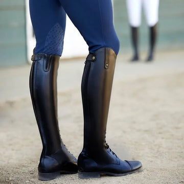 European and American Women Knight Boots Equestrian Boots Oversized Shoes Lightweight Comfort Knight Boots Black and Brown