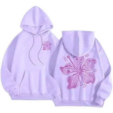 Fashionable Sporty Hoodie Casual Shoulder-Length Sleeve Printed Comfortable Polyester Women's Sweatshirt Trendy Streetwear