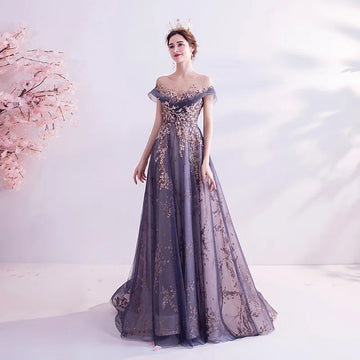 Banquet Dress Women's 2025 New Style Annual Meeting Walk Show Host Performance Chorus Performance Fashion Three Sleeve Dress