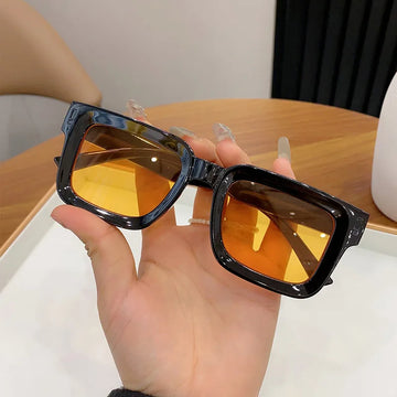 New Women's Summer UV Protective Sunglasses Fashionable Men's Trendy Driving Sun Glasses Integrated Fashion Women's Glasses