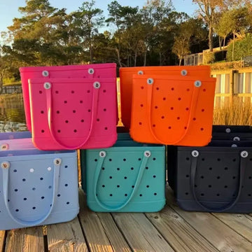 Cross-Border Hole Hole EVA Beach Bag Waterproof Swimming Ladies Handbag Pet Bag Soft Open Shape Other Material Chinese Origin