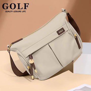 GOLF Crossbody Women's Bags Nylon Shoulder Bag Lady Bucket Mini Cross Body Purse Handbag New Fashion Square Bags 2024 Summer