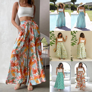 2025 Fall and Winter New Fashion Women's Pants Casual Wide-leg Popover Loose Pants