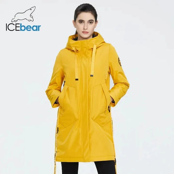 ICEbear 2023 new fall women's coat with a hood casual wear quality fashion autumn parka brand clothing GWC20035D