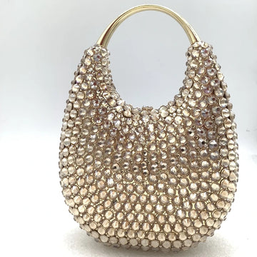 Lady Crystal Clutches Diamonds Chain Evening Bag Wedding Party Rhinestones Clutch Bag Purse Evening Bags Female Bridal Handbags
