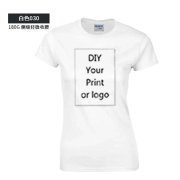 DIY Your like Photo or Logo T Shirt Women 100% Cotton T-shirts Female Casual Tops Short Sleeve S-XL T-shirt