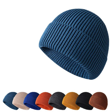 Winter Keep Warm knitted Fabric Hat For Adult Unisex Skullies & Beanies