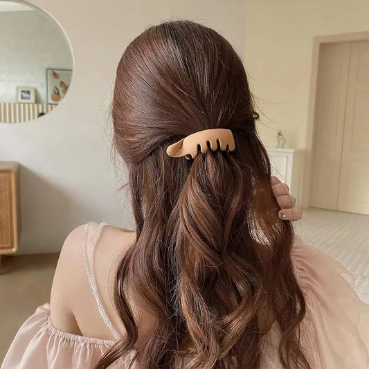 Colourful High Ponytail Banana Hair Clip Women's Back of the Head Shark Scratch Clip Fashion Simple Versatile Hair Accessories