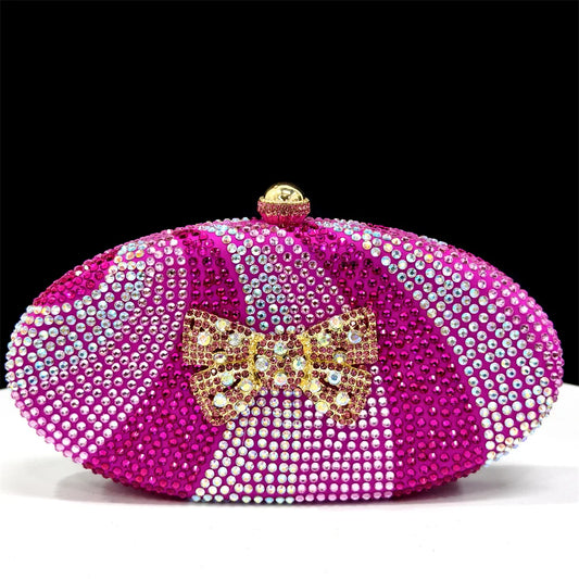 Fashion Women's Rhinestone Handle Bag Top Handle Sparkling Diamond 2025 Evening Wedding Handbag Shoulder Bag