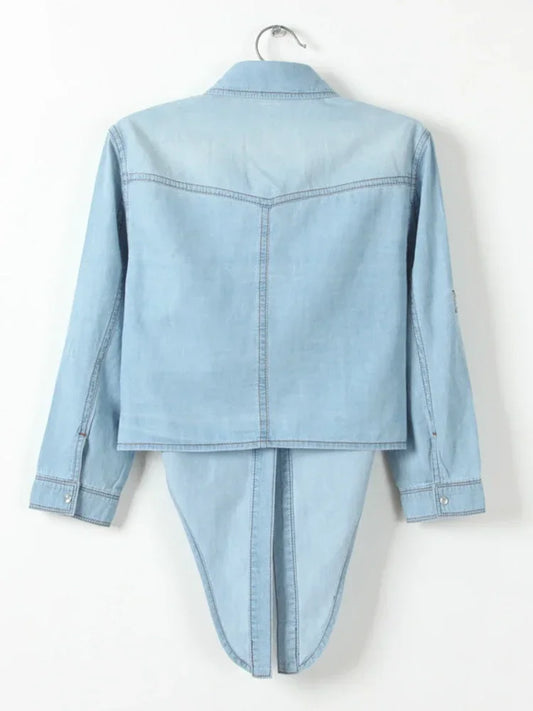 Summer Cool Feminine Shirts Fashion Casual Denim Shirt Short Sleeve Women‘s Tops Chemise Femme Crop Tops Women Sexy Short Shirt