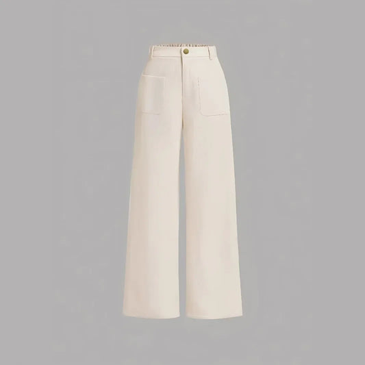 Corduroy Loose Straight Leg Pants Women's Casual Trousers Spring Autumn Outerwear High Waist Versatile New 2025 Model