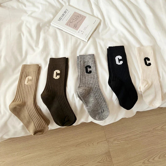 5 Pairs/Lot Socks Women's Cotton Print Short Ankle Set White Sports Cycling Running Compression Summer Breathable