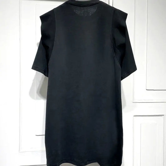 Summer Casual Loose Short Sleeve T-Shirt Dresses Ladies Korean Black Pullovers A-line Skirt 2024 New Office Lady Women Clothing