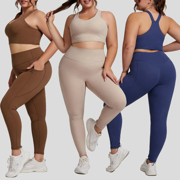 1/2PCS Yoga Set Women Plus Size Workout Oufit Women Sports Bra Gym Leggings Super Stretch Fitness Suit 3XL Women Activewear