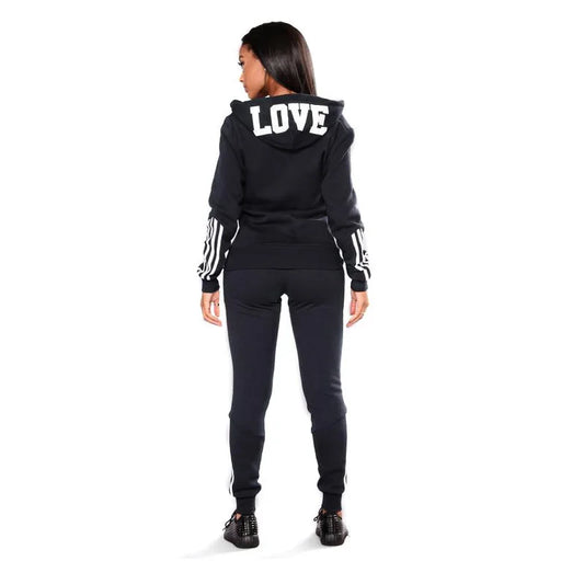 Women's Fashion Outfits Hooded Sweatshirts Sweatpants Urban Trend Sexy Streetwear Ladies All Season Casual Sports Zip Hoodie Set