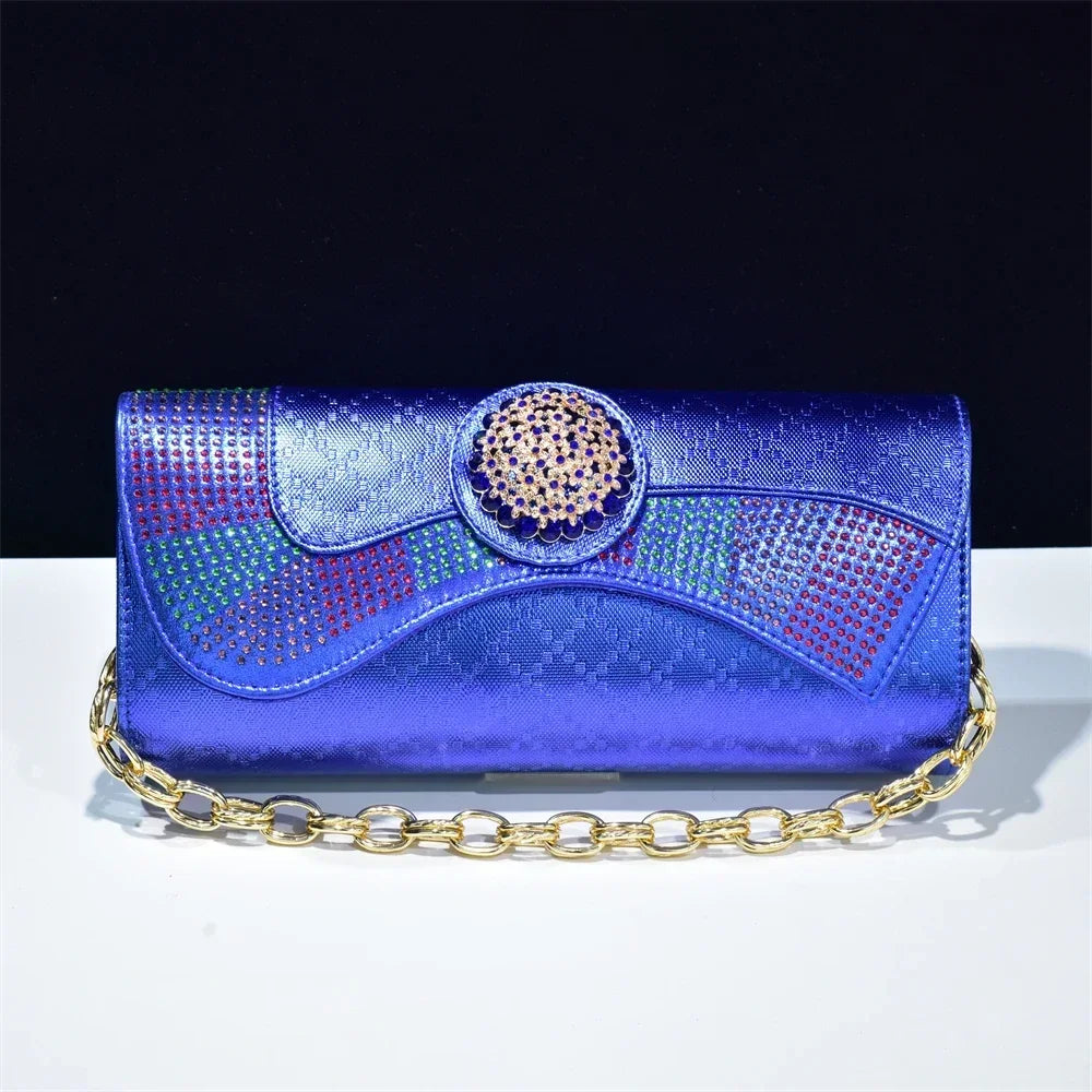New Lady Shoulder Bag Luxury Designer Wedding Clutch Purse Evening Bags Rhinestones Handbags Party Clutch Purse Diamonds Handbag