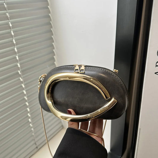 2025 new niche design solid color decoration light luxury dinner bag beautiful chain shoulder crossbody bag box small square bag