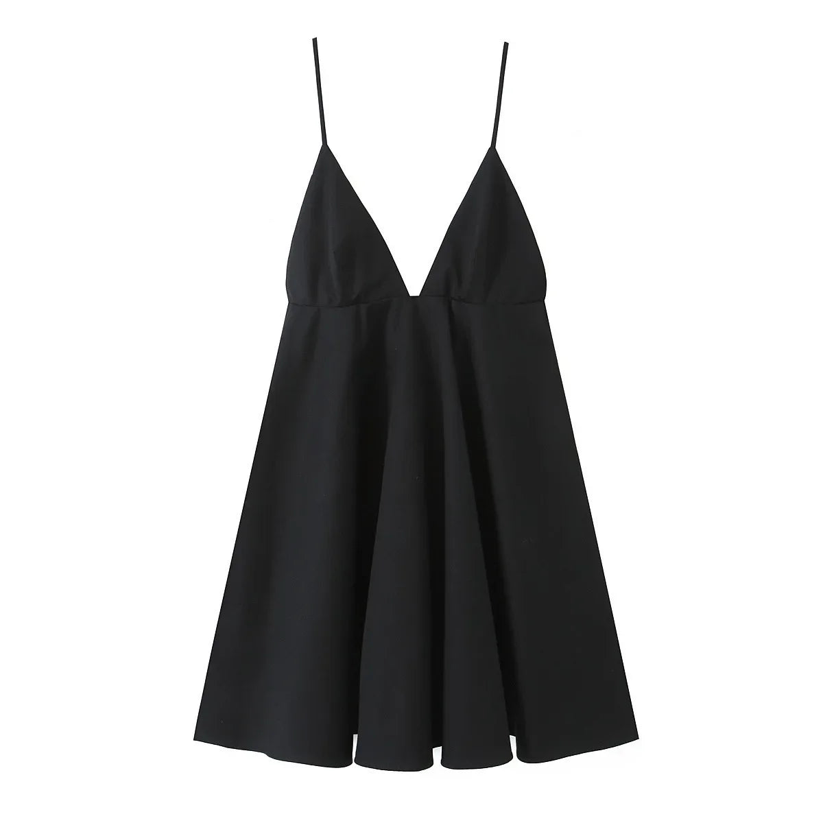 Simple V-neck Sleeveless Strap Short Dress Independent Station Women's Clothing 2563002 Elegant Mini Dress for Women