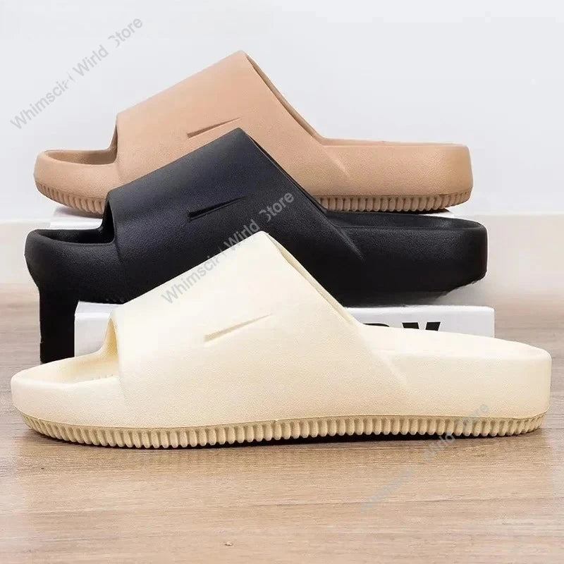 2025 New Ultra Soft Casual Sports Wear-Resistant Outdoor Heightened Slippers Sandals Couple Model Slippers For Women