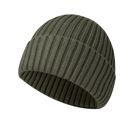 Winter Yarn Knitted Fabric Keep Warm Think Hat For Adult Unisex Skullies & Beanies