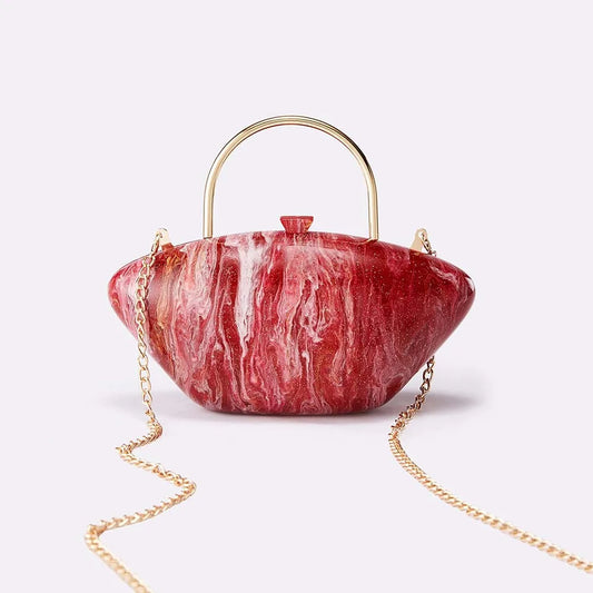 Acrylic women's elegant banquet bag, fashionable, compact and exquisite handbag, wedding evening dress bag, diagonal cross bag