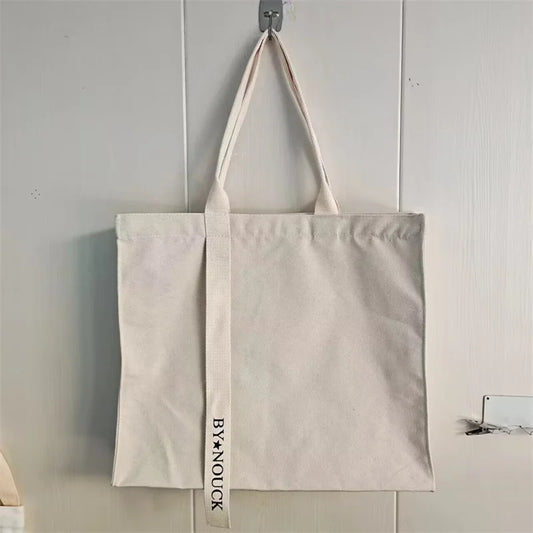 100Pcs/Lot New Style Canvas Custom Tote Cotton Bag Small Size High Quality for Women Carry Durable Eco-Friendly
