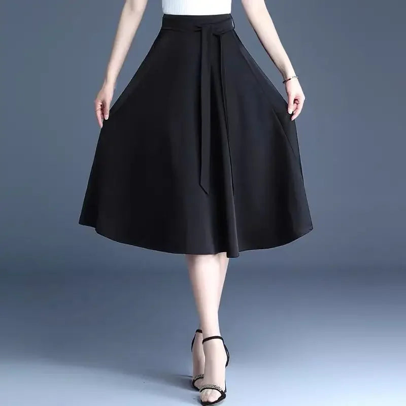 Woman Skirt Summer 2024 Midi A Line Skirts For Women Offer Original Hot Aesthetic New In Luxury Elegant Casual High Quality V