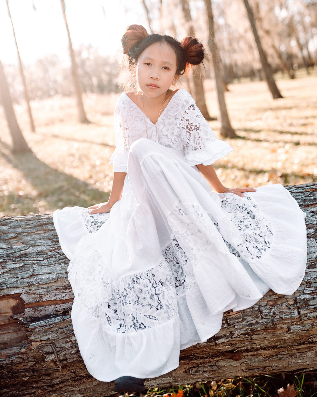 Boho Chic Vintage Dresses for Girls - Bohemian Flower Girl Dresses – Belle  & Kai
